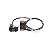 WOOSTAR 8 Wire 3 Function Start Switch with Ignition Key Switch Replacement for 50cc 70cc 90cc 110cc 125cc ATV 4 Wheeler Quad Scooter
