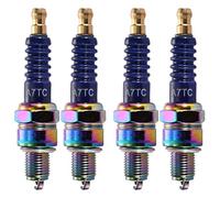WOOSTAR A7TC Spark Plug Replacement for 50cc 70cc 90cc 110cc ATV Moped Go Kart Scooter Pack of 4