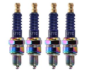 WOOSTAR A7TC Spark Plug Replacement for 50cc 70cc 90cc 110cc ATV Moped Go Kart Scooter Pack of 4
