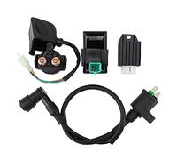WOOSTAR CDI Box Ignition Coil Starter Solenoid Relay Voltage Regulator Replacement for 50cc 70cc 90cc 110cc 125cc 150cc ATV Dirt Pit Bike Go Kart
