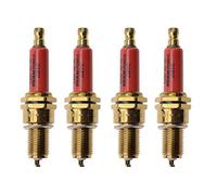WOOSTAR D8TC Spark Plug Replacement for 4 Stroke 125cc 150cc 200cc 250cc ATV Dirt Bike Go Kart Moped Scooter Red Pack of 4