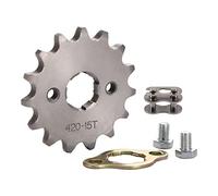 WOOSTAR Motorcycle 420-15T Front Sprocket 20mm Replacement for 50cc 70cc 90cc 110cc 125cc Dirt Pit Bike Mini Bike ATV 4 Wheeler Moped