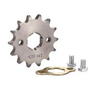 WOOSTAR Motorcycle 428-14T Front Sprocket 20mm Replacement for 50cc 70cc 90cc 110cc 125cc Dirt Pit Bike Mini Bike ATV 4 Wheeler Moped