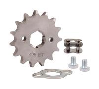 WOOSTAR Motorcycle 428-15T Front Sprocket 20mm Replacement for 50cc 70cc 90cc 110cc 125cc Dirt Pit Bike Mini Bike ATV 4 Wheeler Moped