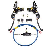 WOOSTAR Motorcycle Hydraulic Clutch Kit Master Cylinder with CNC Brake Lever Replacement for Suzuki GSX650F CR250 Dirt Pit Bike Black