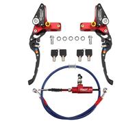 WOOSTAR Motorcycle Hydraulic Clutch Kit Master Cylinder with CNC Brake Lever Replacement for YZF 1000R Banshee 350 2001 YZ426F 2017 CRF450R Suzuki GSX650F CR250 Dirt Pit Bike Black