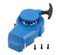 WOOSTAR Recoil Pull Starter Replacement for 2 Stroke 47cc 49cc 50cc Pocket Pit Bike Scooter ATV 4 Wheeler Mini Quad Motorcycle Blue