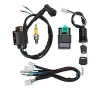 WOOSTAR Wire Harness CDI Ignition Coil Key Switch Rebuild Kit Replacement for 50cc 70cc 90cc 110cc 125cc ATV Quad Dirt Pit Bike Buggy Go Kart