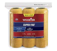 Wooster Brush, 9 R740-9 Super/Fab Roller, 1/2-Inch Nap, 3-Pack, Inch