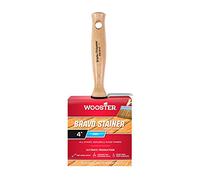 Wooster Brush F5119-4 Bravo Stainer Bristle/Polyester Stain Brush, 4 Inch