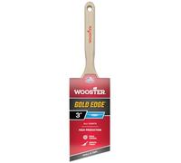Wooster Brush Gold Edge Angle Sash Paintbrush, Polyester, None, 3 Inch