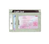 WooStyle Slim Wallet | Croc Pattern | RFID Blocking - Minimalist Credit Card Holder | Lightweight Card Wallet | Croc PU Leather | Sl esign - Black, Brown, Tan, Green (Green)