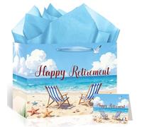 Woosytoo Beach Theme Happy Retirement Gift Bag