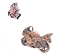 WooTeck 128GB Strong Metal Motorcycle USB Flash Drive Memory Stick Pendrive Copper