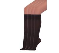 WOOTI TIGHTS 2 pairs of 70 denier microfibre knee socks, with elastic comfort that does not tighten and does not drop the item, ironed - Grey - One size
