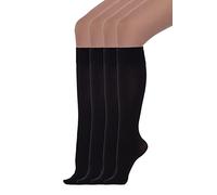 WOOTI TIGHTS 2 pairs of 70 denier microfibre knee socks, with elastic comfort that does not tighten and does not drop the item, ironed - Black - One size