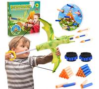 Wootoyz Bow and Arrow Set Kids for 3 4 5 6 7 8 Year Olds Boy,Dinosaur Toys for 3-8 Year Olds Boys Archery Set for Kids Boys Toys Age 3-12 Gifts for Boy Girls Kid 3-12 Year Olds Children Gifts