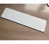 [WOOTTON INDUSTRIES LIMITED] Matt White Door Push Plate Rectangle 290mm x 75mm Self Adhesive - No Holes (Indoor Use)