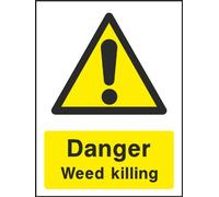 [WOOTTON INDUSTRIES LIMITED] Weed Killing Sticker Self Adhesive Sign [150mm x 112mm] SA9054