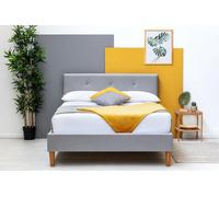 Wootton Scandi Style Upholstered Grey King Size Bed Frame 5Ft