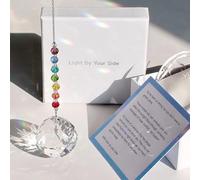 WOOWA Light by Your Side Memorial Gift, Sympathy Gifts for Loss of Loved One. Grief, Funeral, Condolence, Sorry for Your Loss Gift. Crystal Rainbow Maker Suncatcher