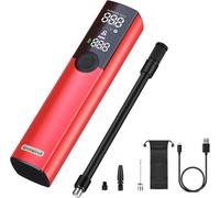 Woowind BP188 Electric Bike Pump Presta Valve And Schrader, Air Pump Tyre Inflator For Bikes, Motorcycle, Auto Shut-off 120~150PSI and Rechargeable (150 PSI)