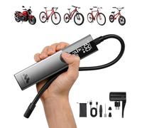 Woowind Electric Bike Pump, Presta Schrader Dunlop, Auto Stop, 10.3 BAR