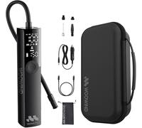 Woowind Ventus Pro Tire Inflator Bundle with Protective Carrying Case - Portable Air Compressor for Car, Bike, Motorcycle, SUV & Truck, 150 PSI, Cordless & 12V, Auto Shut-Off (Ventus Pro with case)