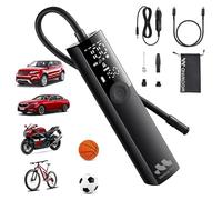 Woowind Ventus Pro Tyre Inflator Portable Air Compressor for Car, Bike, Motorcycle, SUV & Truck - Fast Car Pump, 150 PSI, Cordless & 12V DC, Auto Shut-Off, LED Display & Emergency Light