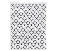 WooYangFun 1PC Water Wave Scales Embossing Folders for Card Making Scrapbooking and Other Paper Crafts, 11x16cm