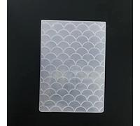 WooYangFun 3D texured Mermaid Scale Water Wave Embossing Folder for Card Making Floral DIY Plastic Scrapbooking Photo Album Card Paper DIY Craft Decoration Template Mold