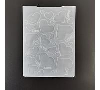 WooYangFun Heart Love Happy Valentine's Day Embossing Folder for Card Making Floral DIY Plastic Scrapbooking Photo Album Card Paper DIY Craft Decoration Template Mold