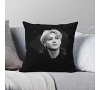 Wooyoung Singer Square Pillowcase Polyester Linen Velvet Creative Zip Decorative Throw Pillow Case Bed Cushion Case