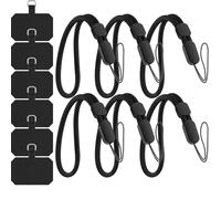WOOZ 6 PACK Hand Wrist Straps Lanyard for Cellphone, Mobile Phone, Camera, GoPro, PSP, Flashlight, Keys, Keychains, USB Flash Drives and More Device, Adjustable Nylon Strap