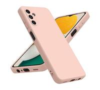 WOOZ Liquid Silicone Case for Samsung Galaxy A13 5G /M13 5G /A04s Phone Case, Shockproof Bumper Case with Microfiber Lining (Pink)