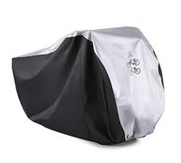 WooZuu Bike Cover for 2 Bikes, 190T Nylon Bike Covers for outside storage Anti Dust Rain UV Protection Waterproof Bicycle Cover for Mountain Road Bikes