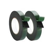 WooZuu Foam Tape 2 Roll, 10m x 25mm Double Sided Sponge Tape Waterproof Mounting Adhesive Tape Roll Cars Trims, Number Plate, Black