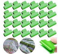 Wopanxy 24pcs Greenhouse Clamps, Plant Clips, Garden Film Row Cover Netting Tunnel Hoop Clip for 15-17mm PVC Pole Tubes, Frame Shading Net Rod Clip for Season Plant Extension Support (16mm)