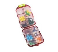 Wopanxye 10 Compartment Pill Organizer Case, Travel Daily Medicine Pill Box Reminder, Small Size Weekly Viatamin Dispenser Container for Medication, Supplement, Cod Liver Oil, Capsules, Calcium Tablet