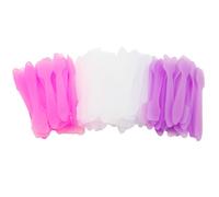 Wopanxye 100 Pack Cosmetic Spatulas, Small Plastic Spoon for DIY Facial Mask Stick, Face Cream, Crafts, Disposable Makeup Spatula, Multipurpose Mini Applicator for Mixing, Skincare, Sampling, Waxing