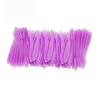 Wopanxye 100pcs Cosmetic Spatula for Face Mask Cream Lotion, Bulk Plastic Spoon Disposable Make-up Sample Applicator Tool for Easy Mixing, Sampling, Waxing DIY Beauty Facial Mask Scraper Reusable Tips