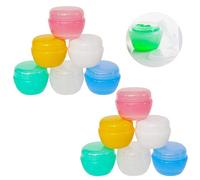 Wopanxye 12pack 30ml Refillable Cosmetic Container, 30g Small Frosted Sample Jars with Inner Liner for Lip Gloss Balm Mascara Oils Creams Bath Lotions Face Makeup Nail Pills, FREE Spatulas & Label