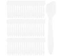 Wopanxye 200pcs Cosmetic Spatula for Makeup Face Mask, Plastic Spoon Disposable Beauty Tool, Multipurpose DIY Mixing, Skincare, Sampling, Waxing, Scraping, Handmade Facial Mask Cream Lotion Applicator