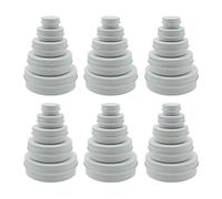 Wopanxye 30pack 30ml Aluminum Tin Jars, 15ml White Metal Round Pot Tins, 1 2 3 oz Empty Cosmetic Container Candle Tins 60ml Makeup Jars 5ml for Creams Tea Lip Balm Nail Making and Storage (mixed size)
