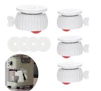 Wopanxye 4pcs Self Adhesive Castor Wheels, 360° Universal Swivel Kitchen Appliance Casters, Mini Roller Ball Sticky Pulley Slider with Locking Brake for DIY Small Furniture Trash Can Storage Box Tin