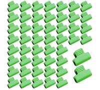 Wopanxye 50pcs 8mm Greenhouse Clamps for 7-9mm PVC Pipe Poles, Garden Shading Support Frame Hoops, Grow Tunnel Plant Support Garden Stakes for Fixing Plant Plastic Sheeting, Film Row Cover Net, Green