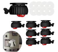 Wopanxye 8pcs Self Adhesive Mini Caster Wheels, Roller Ball Casters for Kitchen Appliance, 360° Swivel Universal Wheel Slider, Sticky Pulley for DIY Small Furniture Trash Can Storage Box Coffee Maker