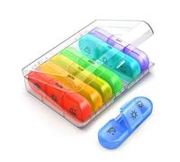 Wopanxye Pill Organizer Case Large Capacity, Dual Protection Pill Box 7 Day Daily, 3 Times a Day, Travel 21 Compartment Medicine Dispenser Weekly Planner for Vitamin, Medication, Fish Oil, Supplements