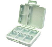 Wopanxye Portable Travel Pill Organizer, 9 Compartments Personal Pill Dispenser, Made from Wheat-Straw Fiber, Daily Small Vitamin Box for Pocket Purse, to Hold DHA Supplements Fish Oils(Green)