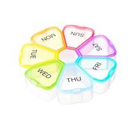 Wopanxye Weekly Pill Organizer, Arthritis Friendly, BPA Free Travel 7 Day Daily Pill Box Meds Case, Large Compartment Vitamin Dispenser Reminder to Hold Cod Liver Oil, DHA, Supplements and Medication